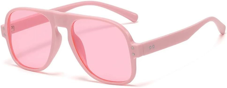 

Солнцезащитные очки UV400 с защитой от УФ-излучения — яркие заклепки, большая оправа, подходят для женщин и мужчин, для бега и занятий спортом на открытом воздухе UYPTK, Pink Pink