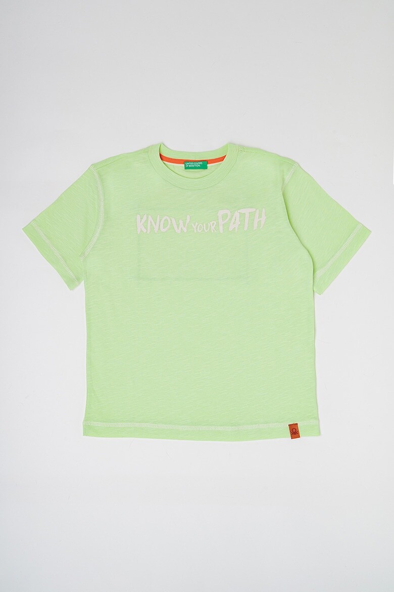

Хлопковая футболка с принтом United Colors Of Benetton, зеленый