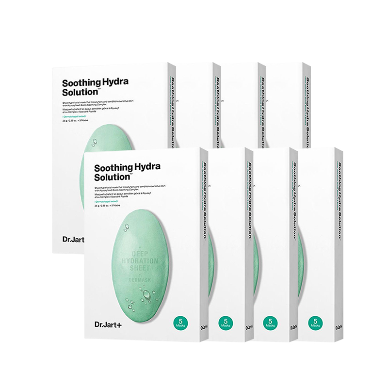 

Dr. Jart+ DIJIATING Зеленая круглая маска для лица B5 увлажняющая экстренное успокаивающее средство от покраснений увлажнение и питание сухой кожи