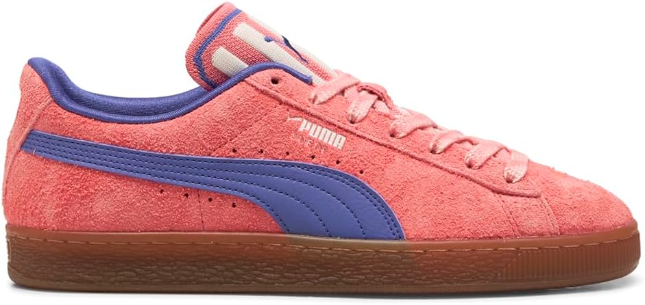 

Мужские замшевые кроссовки PUMA Supertifo на шнуровке, повседневные - розовые