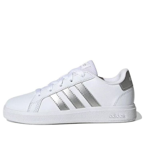 

Кроссовки grand court 2.0 lifestyle tennis shoes 'white matte silver' Adidas, белый