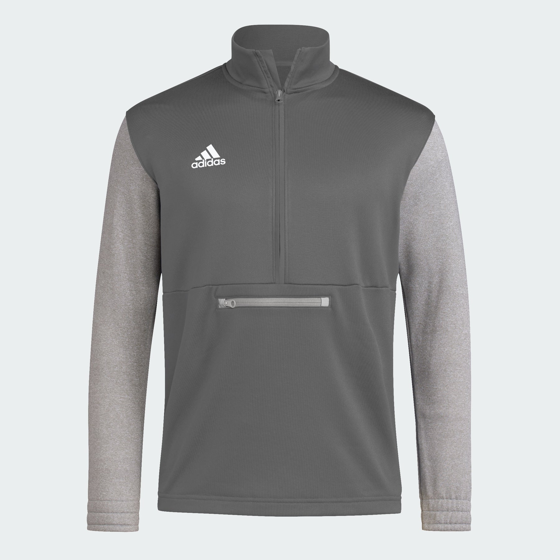 

Свитшот с воротником на молнии Adidas, серый