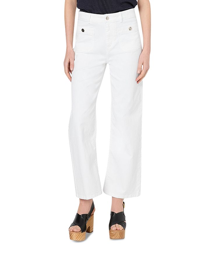

Прямые джинсы Lida белого цвета Gerard Darel, белый