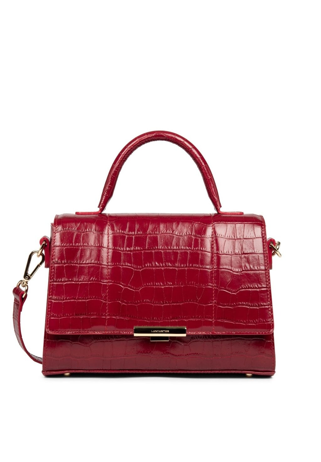 

Сумка FERMOIR EXOTIC TRINITY LANCASTER, цвет carmin croco