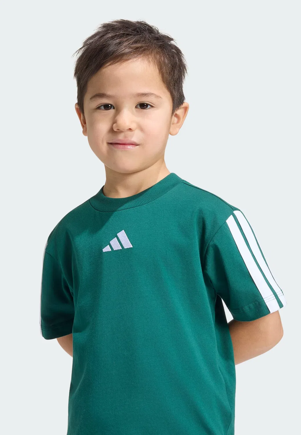 Спортивная футболка Adidas Sportswear Performance Shirt Essentials изумрудного цвета — фото 4