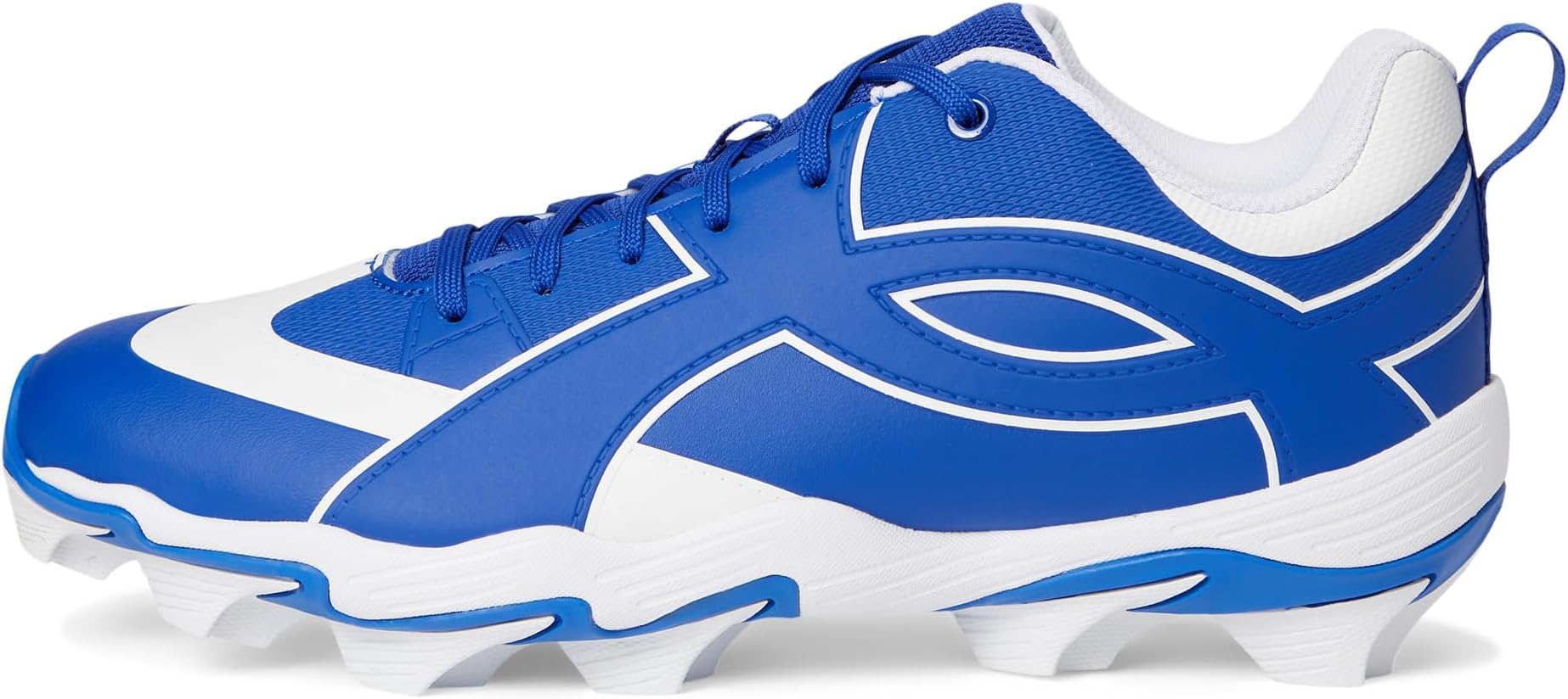 Кроссовки Under Armour Men's Leadoff Icon Low RM Baseball Cleats, Royal/White/Royal — фото 4