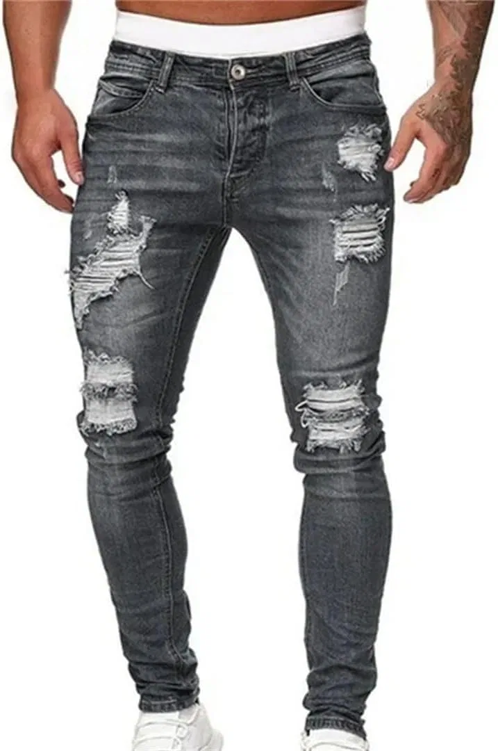 Джинсы Casual Slim Fit, Черный — фото 4