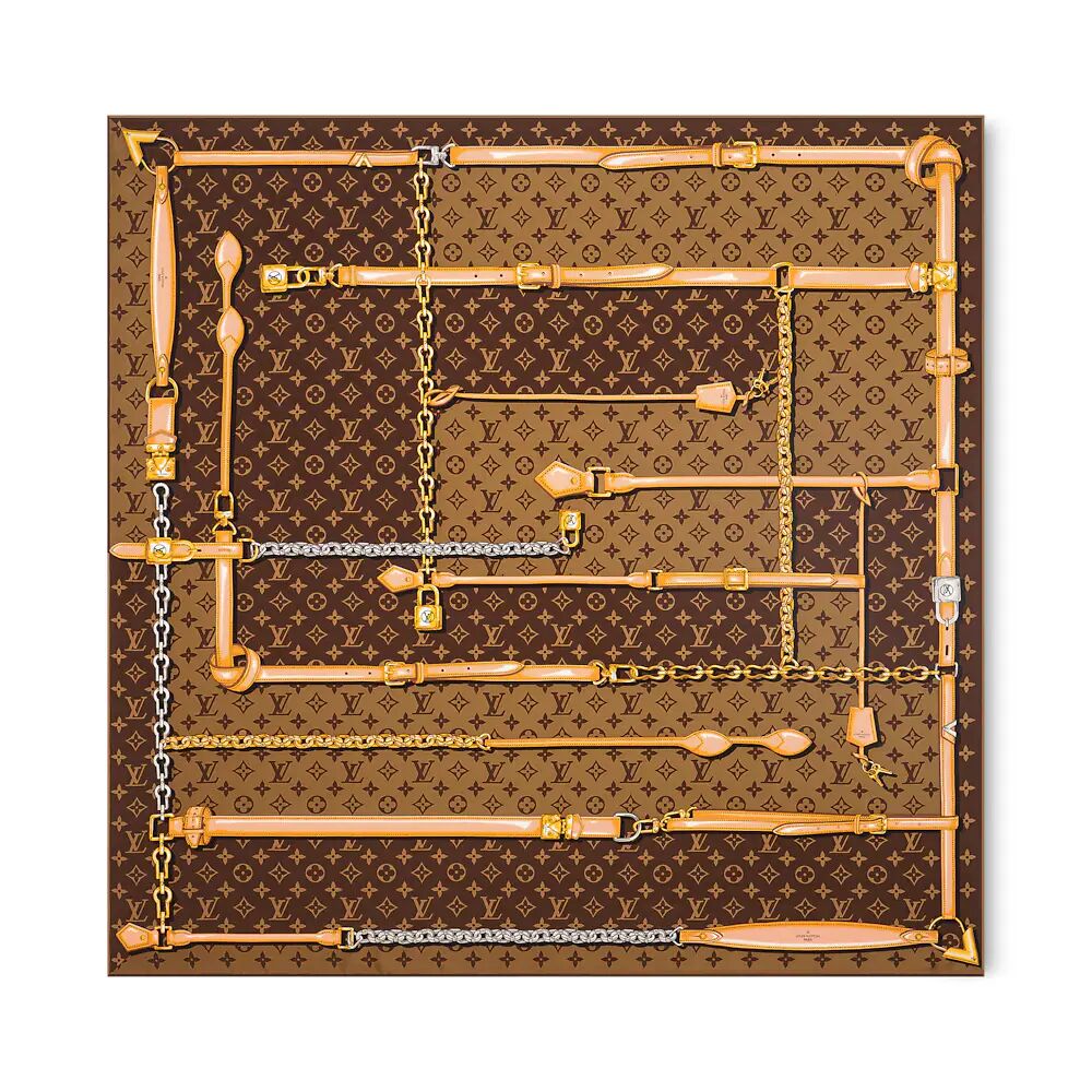 

Шарф женский Louis Vuitton, коричневый
