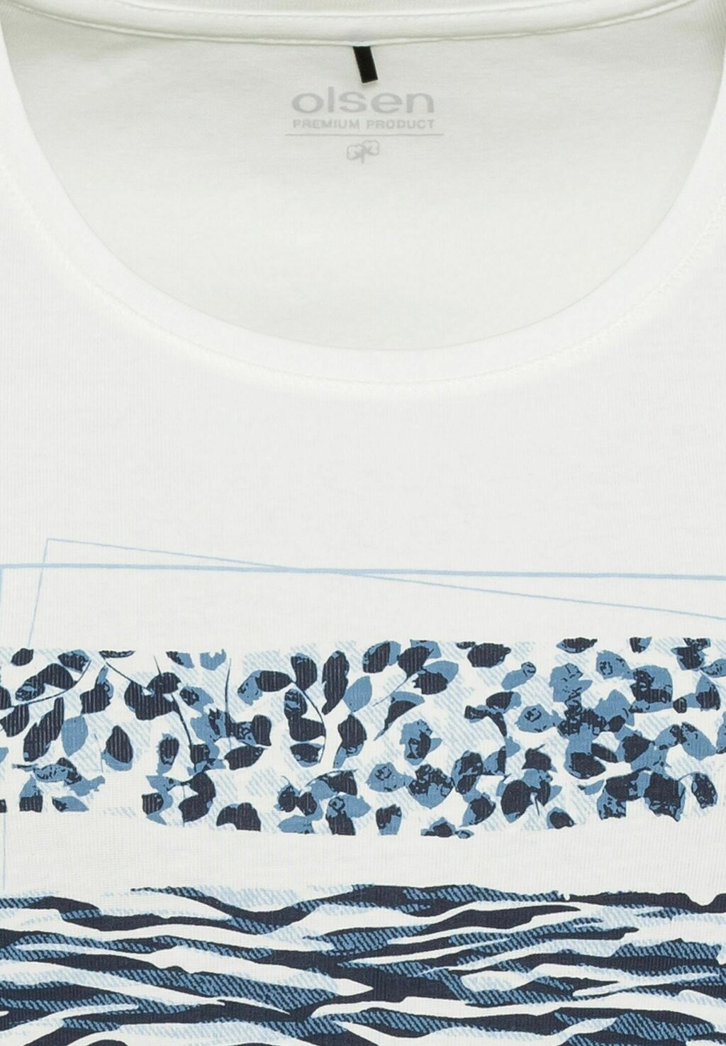 

Топ с длинными рукавами MIT PLACEMENT PRINT Olsen, белый