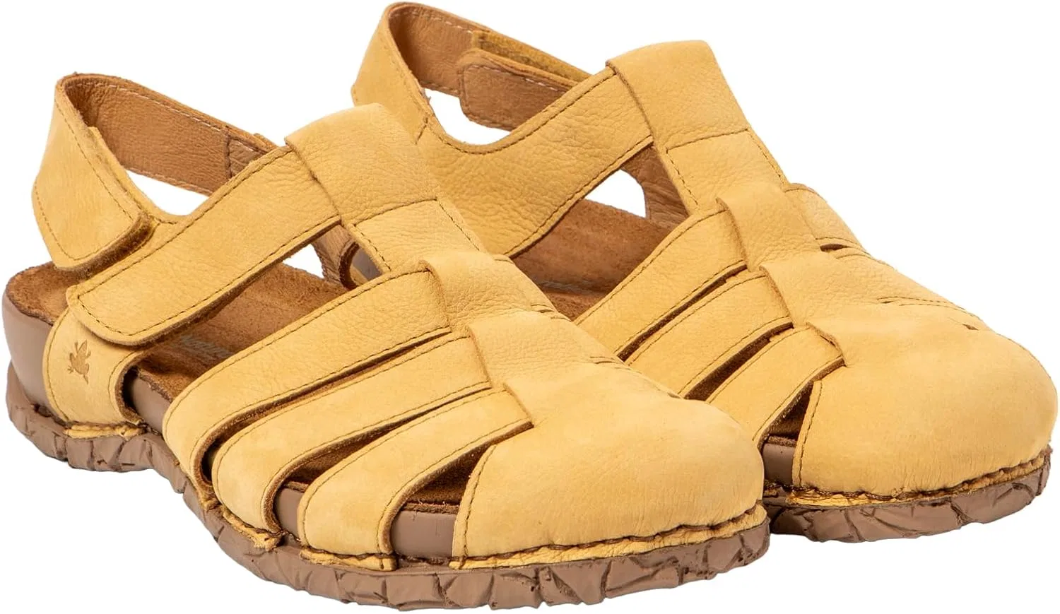 Сандалии El Naturalista Unisex N5862 Tabernas на плоской платформе, медовый — фото 2