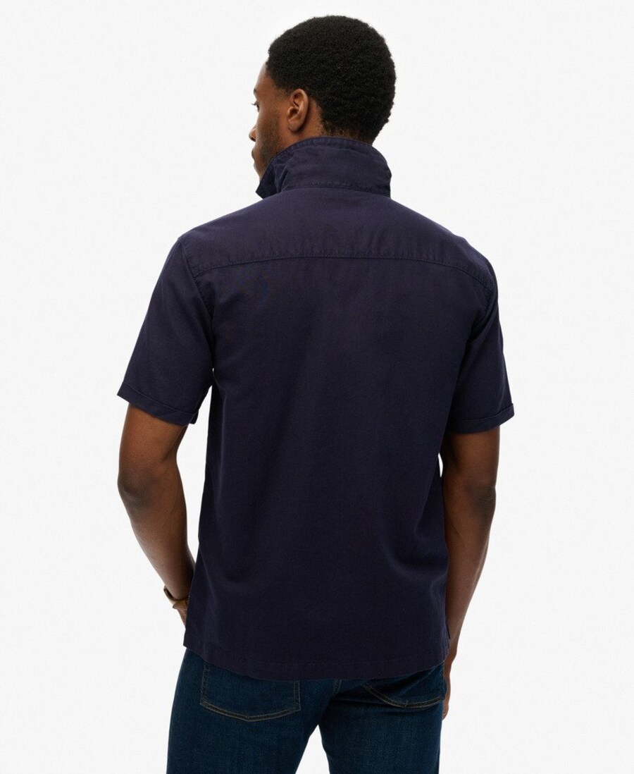 Рубашка на пуговицах Comfort fit Superdry The Merchant Store - Resort, темно-синий — фото 3