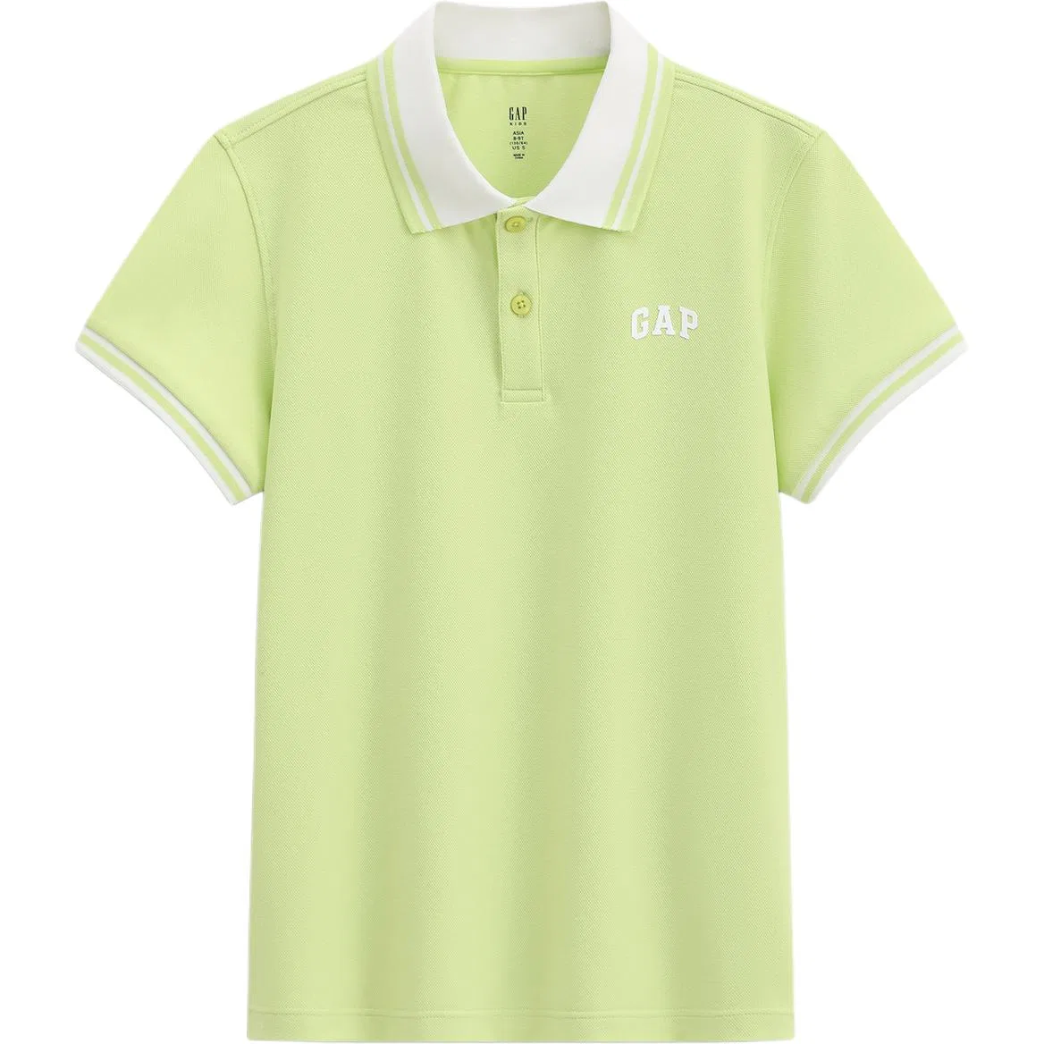 Детское поло GAP зеленое