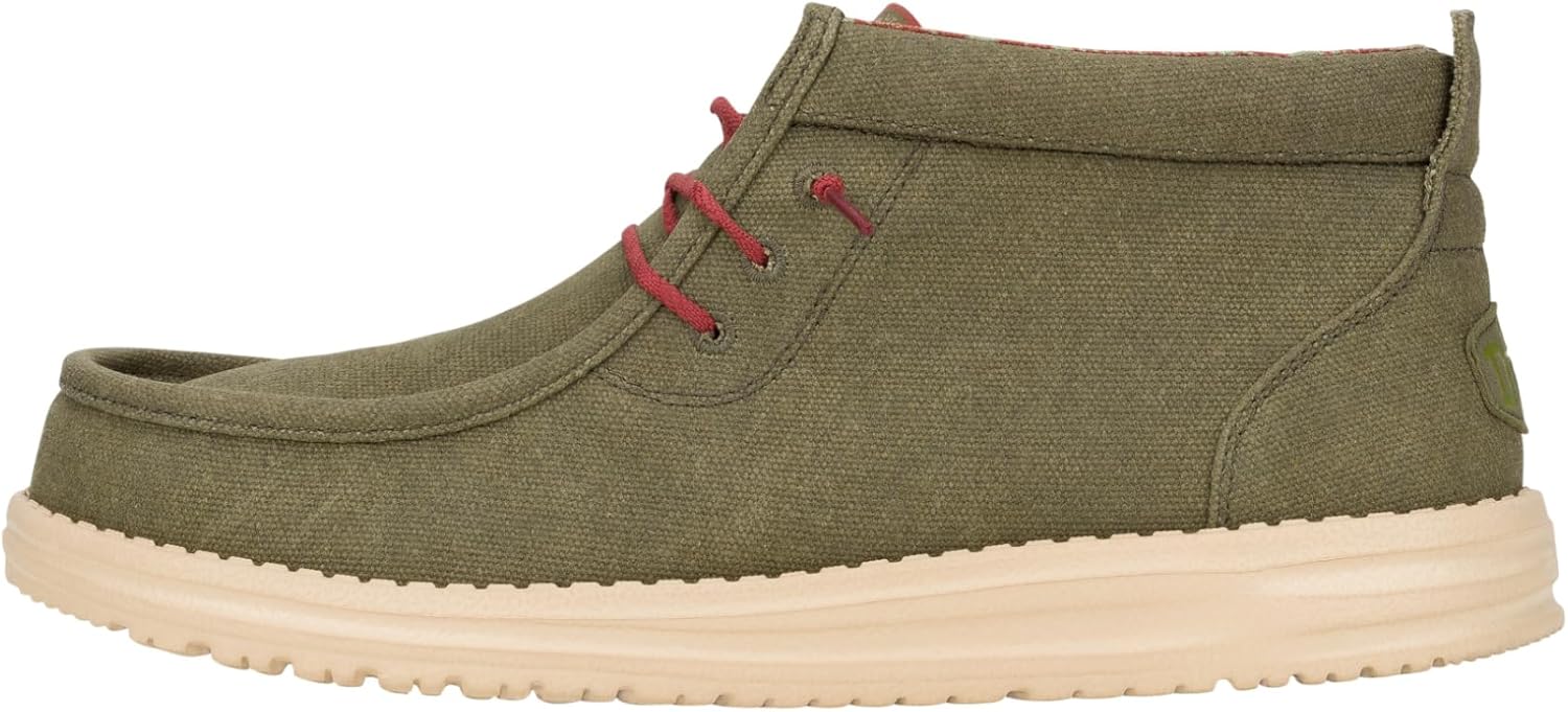 

Кроссовки Hey Dude Mens Wally Mid Heydude, оливковый