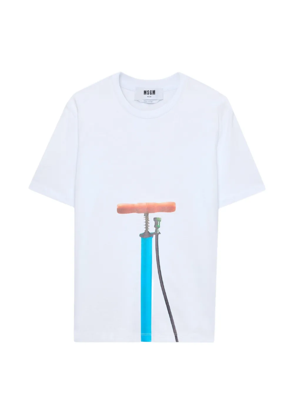 

Футболка с графическим принтом Msgm, белый