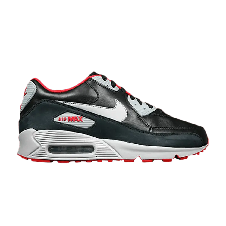 

Кроссовки Nike Air Max 90 Premium Black Matte Silver Red, черный