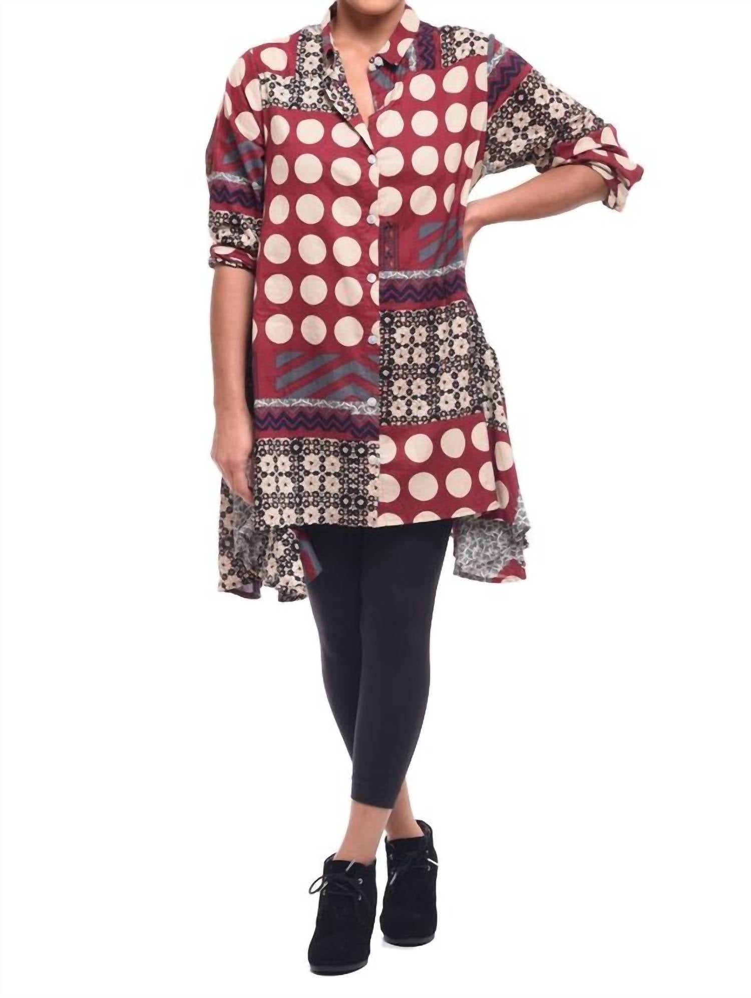 

Gigi Top In Wine Potpourri Tulip Clothing, Wine Potpourri