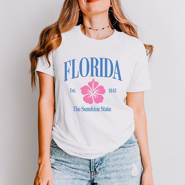 

Футболка с коротким рукавом Florida the sunshine state Simply Sage Market, White, Белый, Футболка с коротким рукавом Florida the sunshine state Simply Sage Market, White
