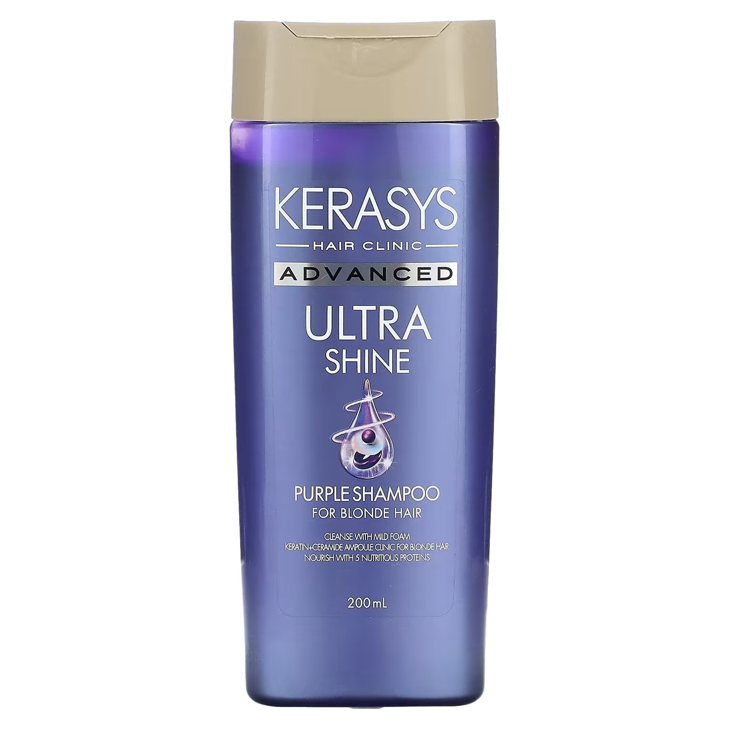 

Шампунь Kerasys Advanced Ultra Shine Purple для светлых волос, 200 мл.