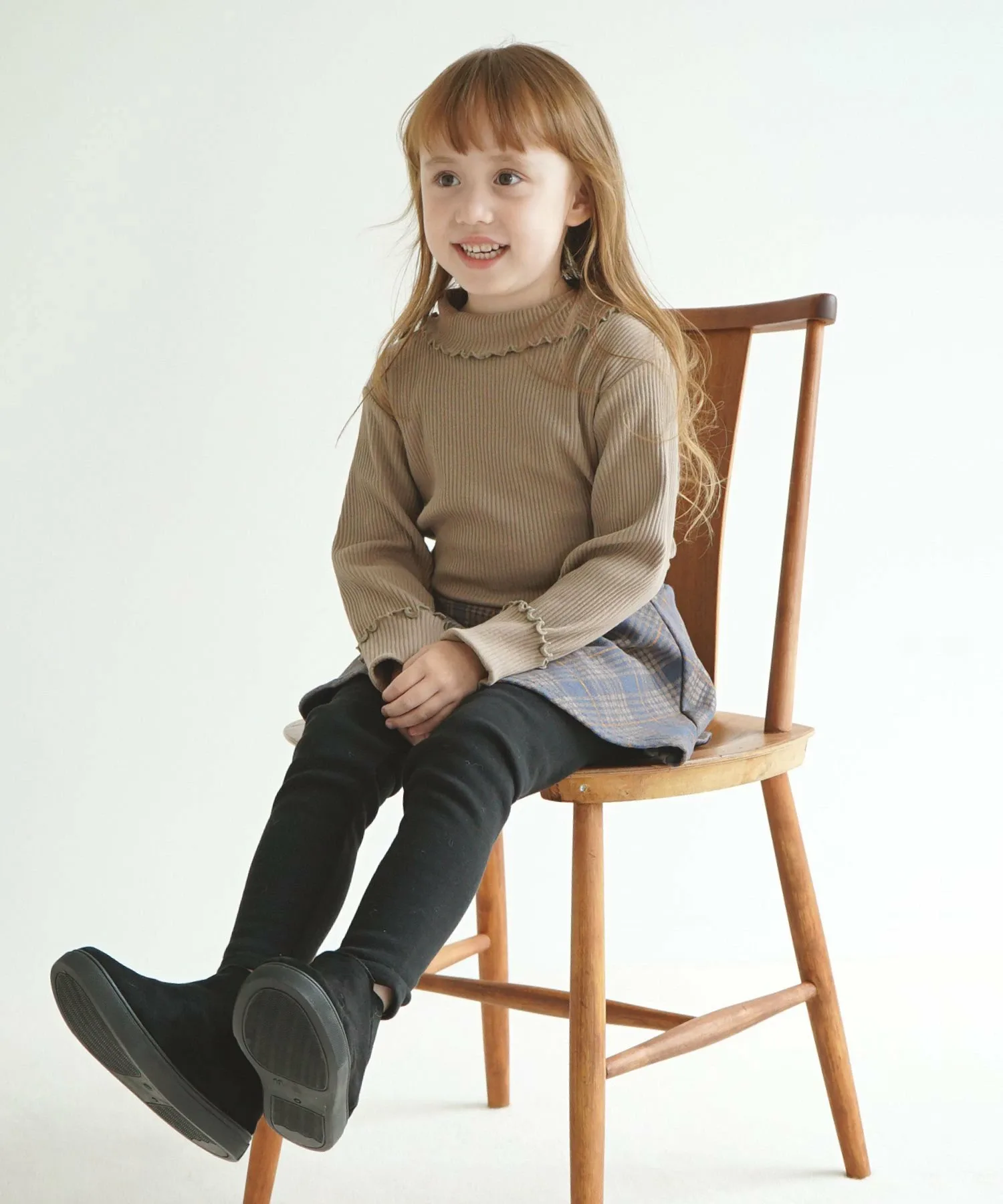 Водолазка в рубчик Ever Closet, brown — фото 2