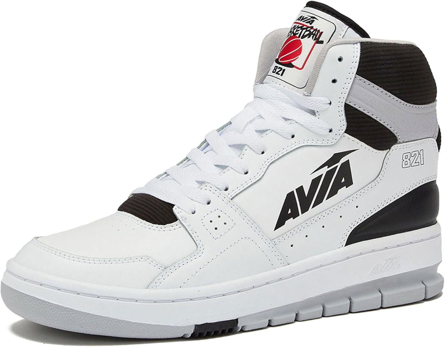 

Кроссовки Avia 821 High Top для мужчин, для игры в баскетбол в помещении или на улице, размеры от 7 до 16, ретро высокие кроссовки для мужчин или женщин, белый/черный