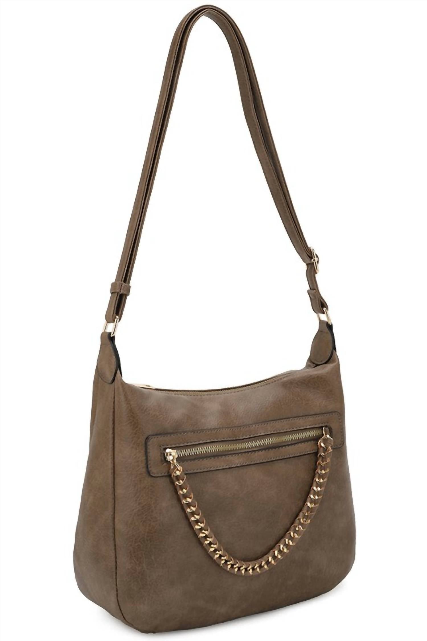 

Sahara Fashion цепная сумка кроссбоди в цвете таупе Fashion World, Taupe