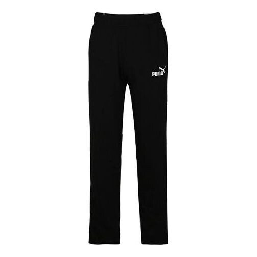 

Брюки ess logo op sweat pants 'black' Puma, черный