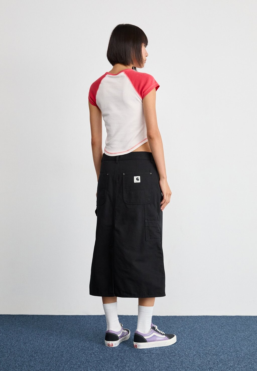 

Юбка А-силуэта DOUBLE KNEE SKIRT Carhartt WIP, черный