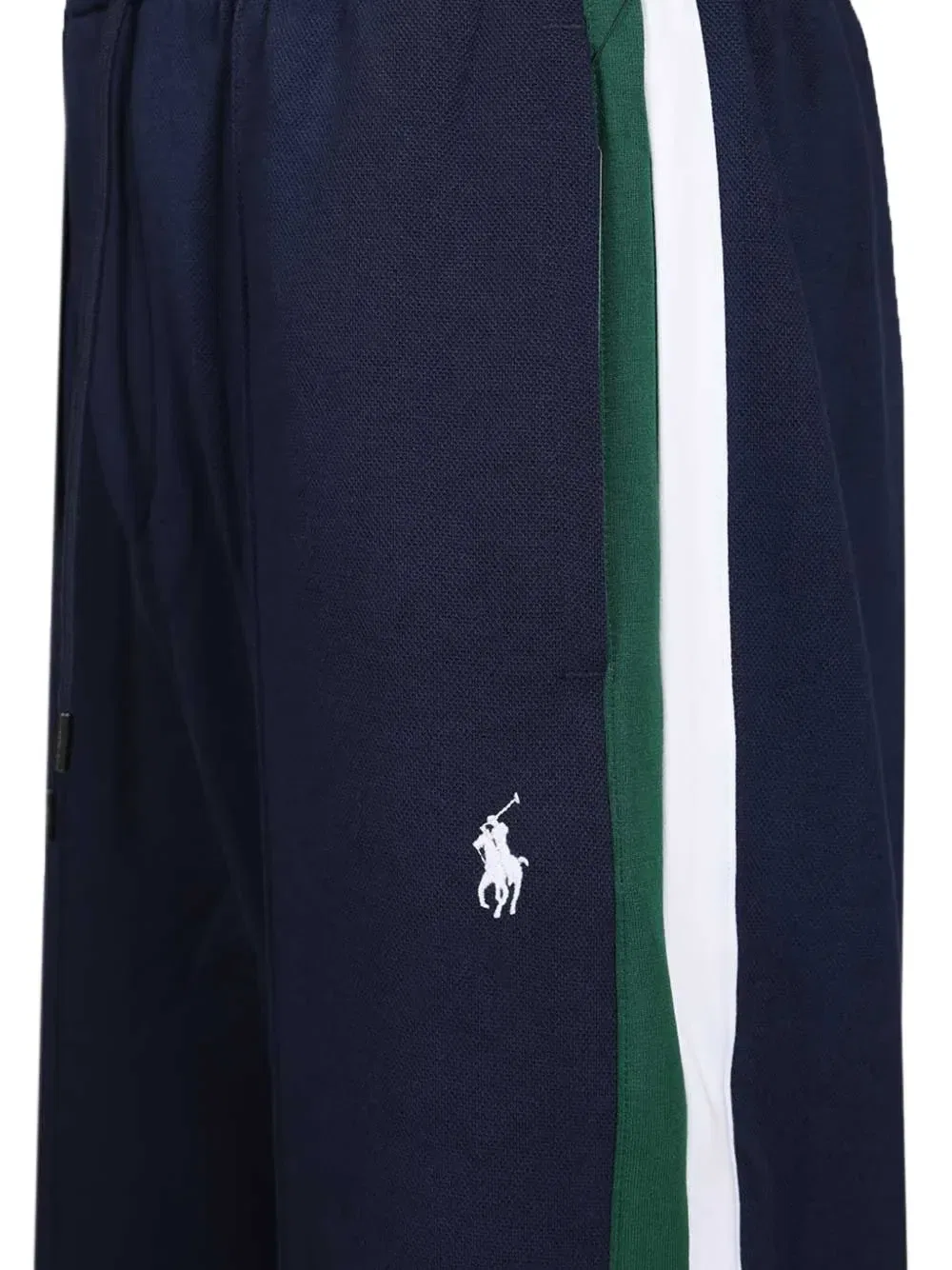Спортивные брюки со шнурком на талии и боковыми полосками Polo Ralph Lauren, синий — фото 4
