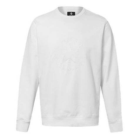 

Толстовка Men's Converse Logo Printing Round Neck Pullover White, белый