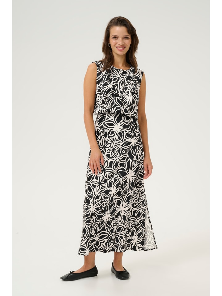 

Юбка длиной до колена Kaffe, цвет black/light beige flower