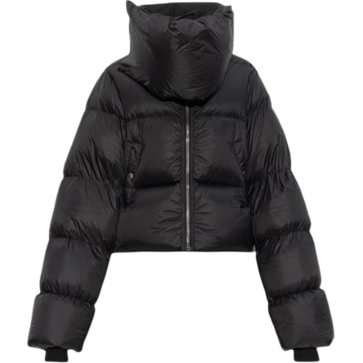 

RICK OWENS Воронкообразный воротник куртка 'Black', Black