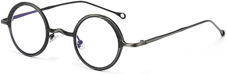 

Ретро поляризованные классические металлические маленькие круглые панк-солнцезащитные очки для мужчин, модные прозрачные солнцезащитные очки с защитой от синего света для женщин UV400 KTUCN, Dark Gun Clear