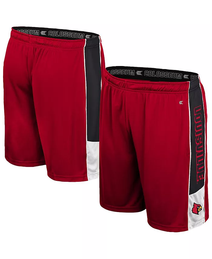 

Мужские шорты Louisville Cardinals Quantum красные Colosseum