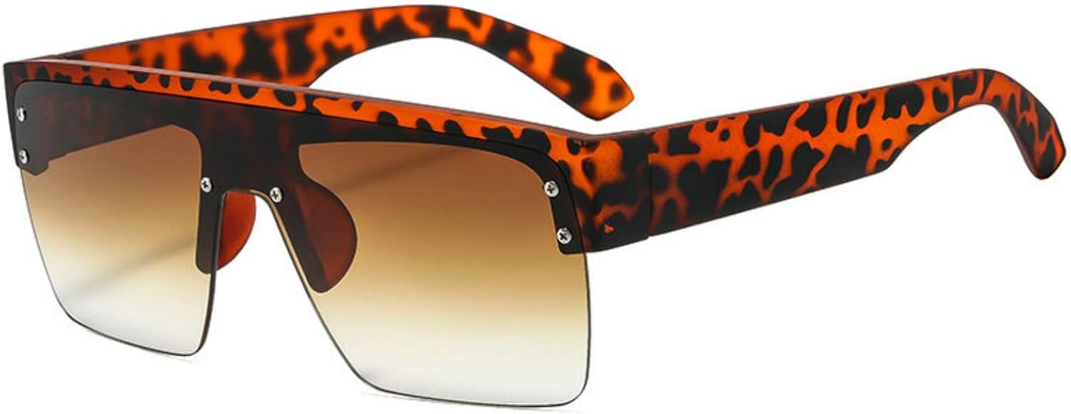 

Willochra Роскошные женские квадратные солнцезащитные очки увеличенного размера Мужские модные солнцезащитные очки для путешествий Плоские верхние линзы Градиентные очки, C2