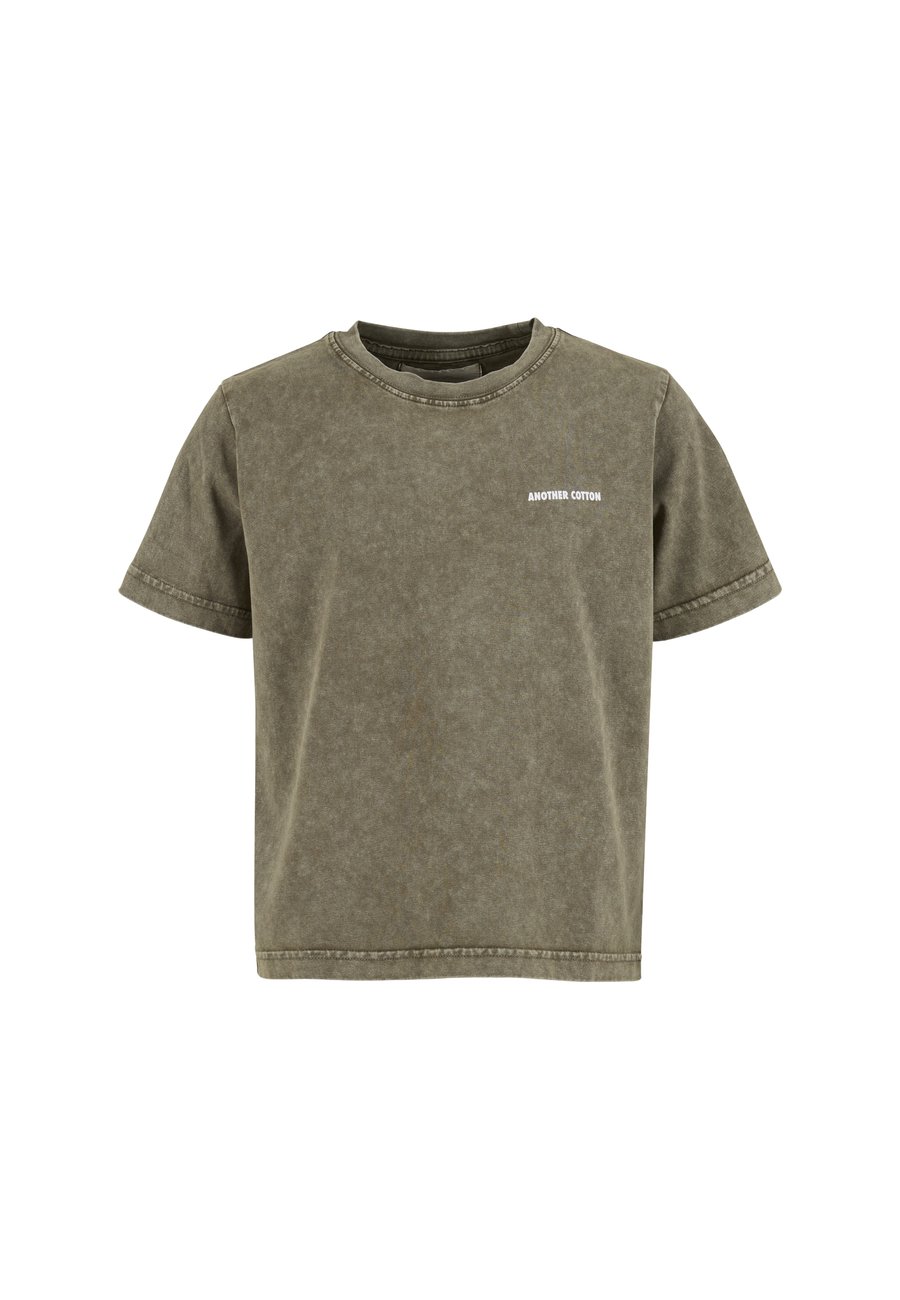 Футболка Another Cotton Lab OUTDOOR SOCIETY OVERSIZED WASHED, Green