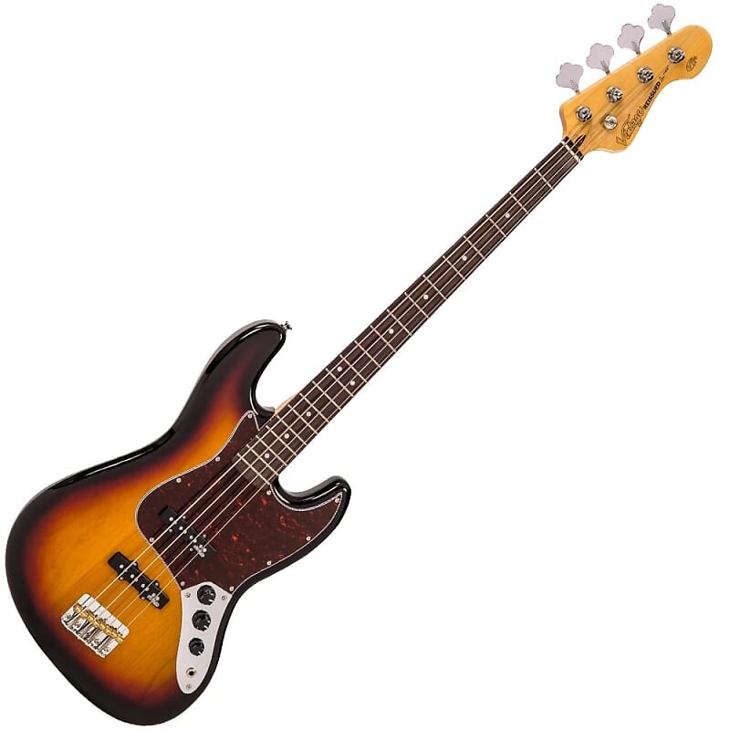 

Басс гитара Vintage Bass VJ74SSB Pearloid Dots, SS, Sunburst