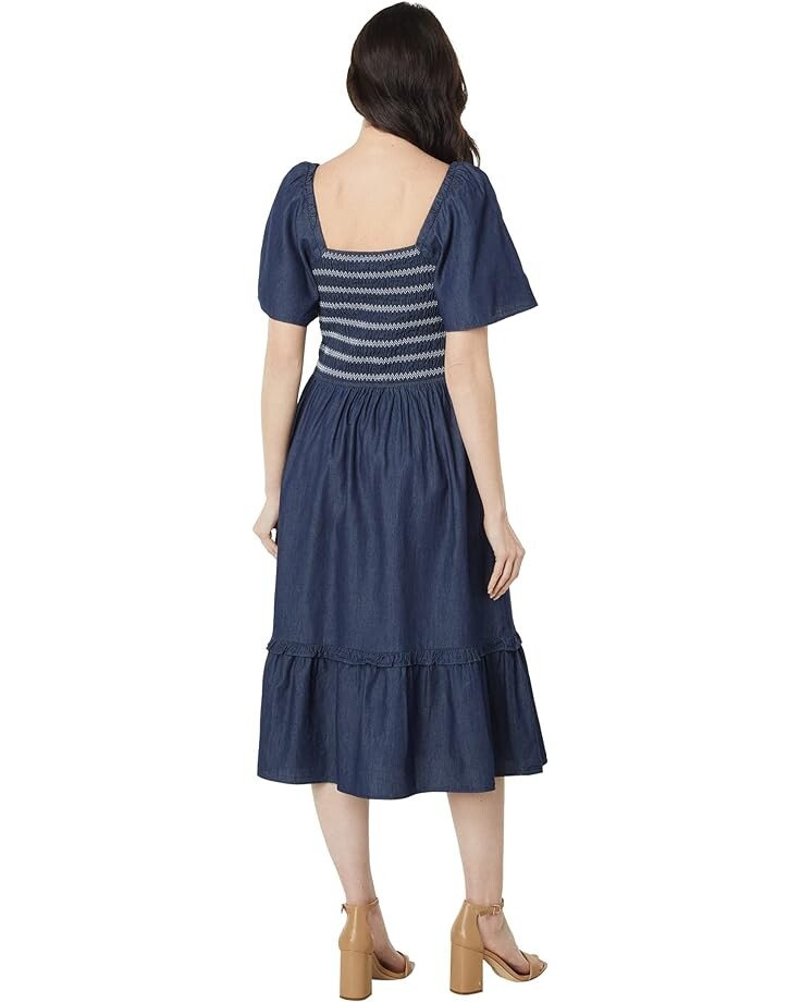 

Платье Draper James Deana Smocked Dress, цвет Dark Wash