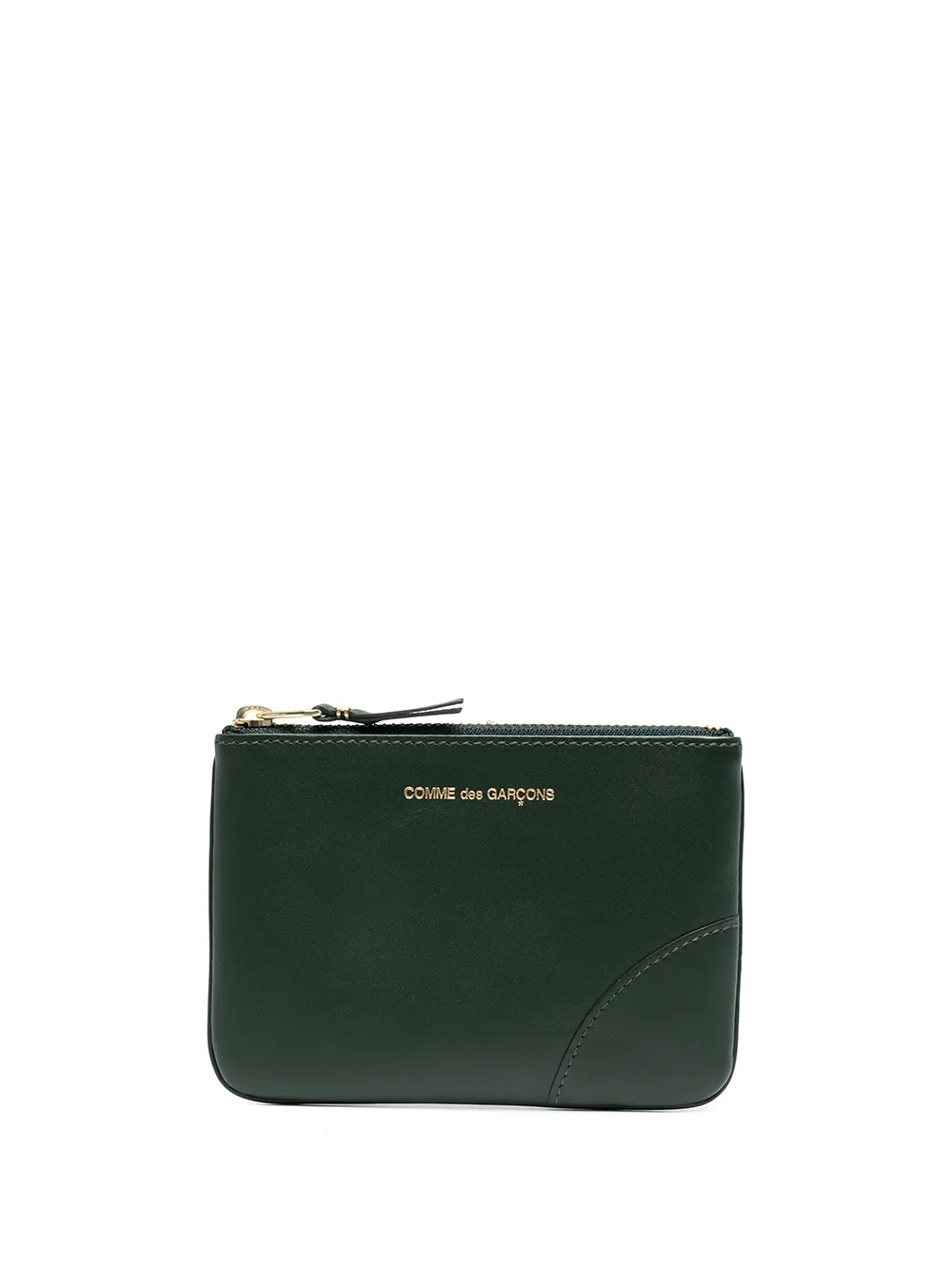 

Кошелек на молнии с логотипом Comme Des Garçons Wallet, зеленый