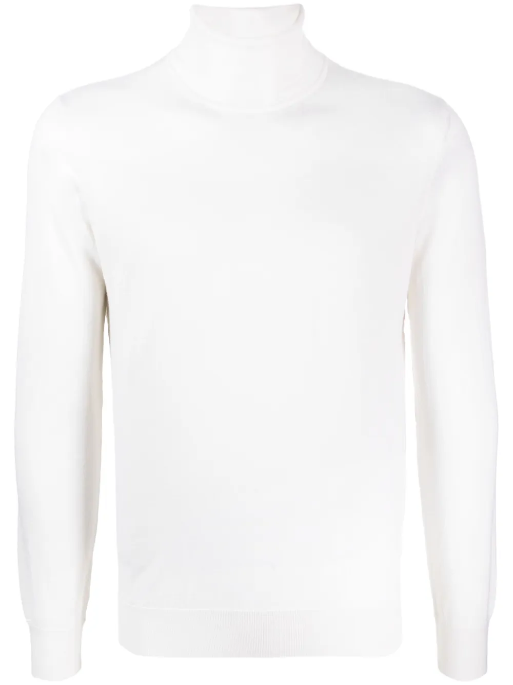 

Джемпер тонкой вязки с высоким воротником Zegna, белый