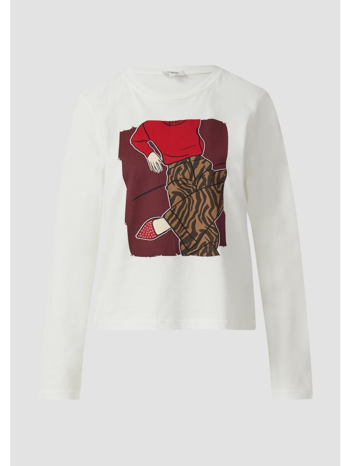 

Футболка в цвете 02D1_ecru s.Oliver, Бежевый, Футболка в цвете 02D1_ecru s.Oliver