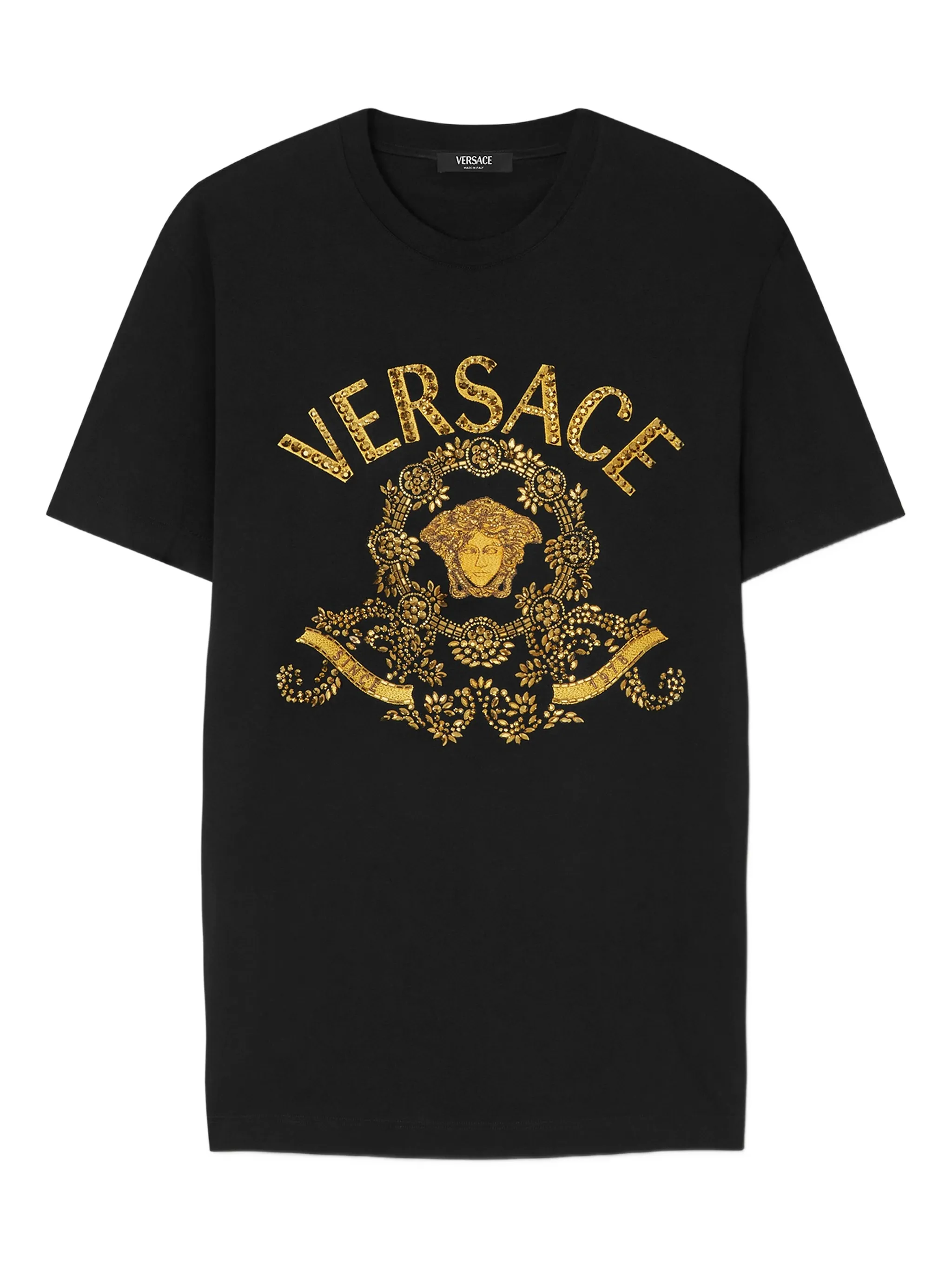 

Футболка с логотипом Versace, черный