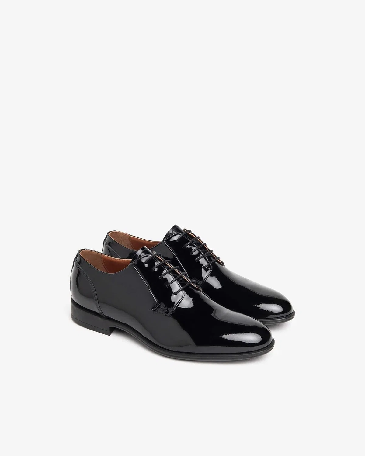 Туфли Nero Giardini E400121UE Men's Lacquer Laces, Black — фото 3