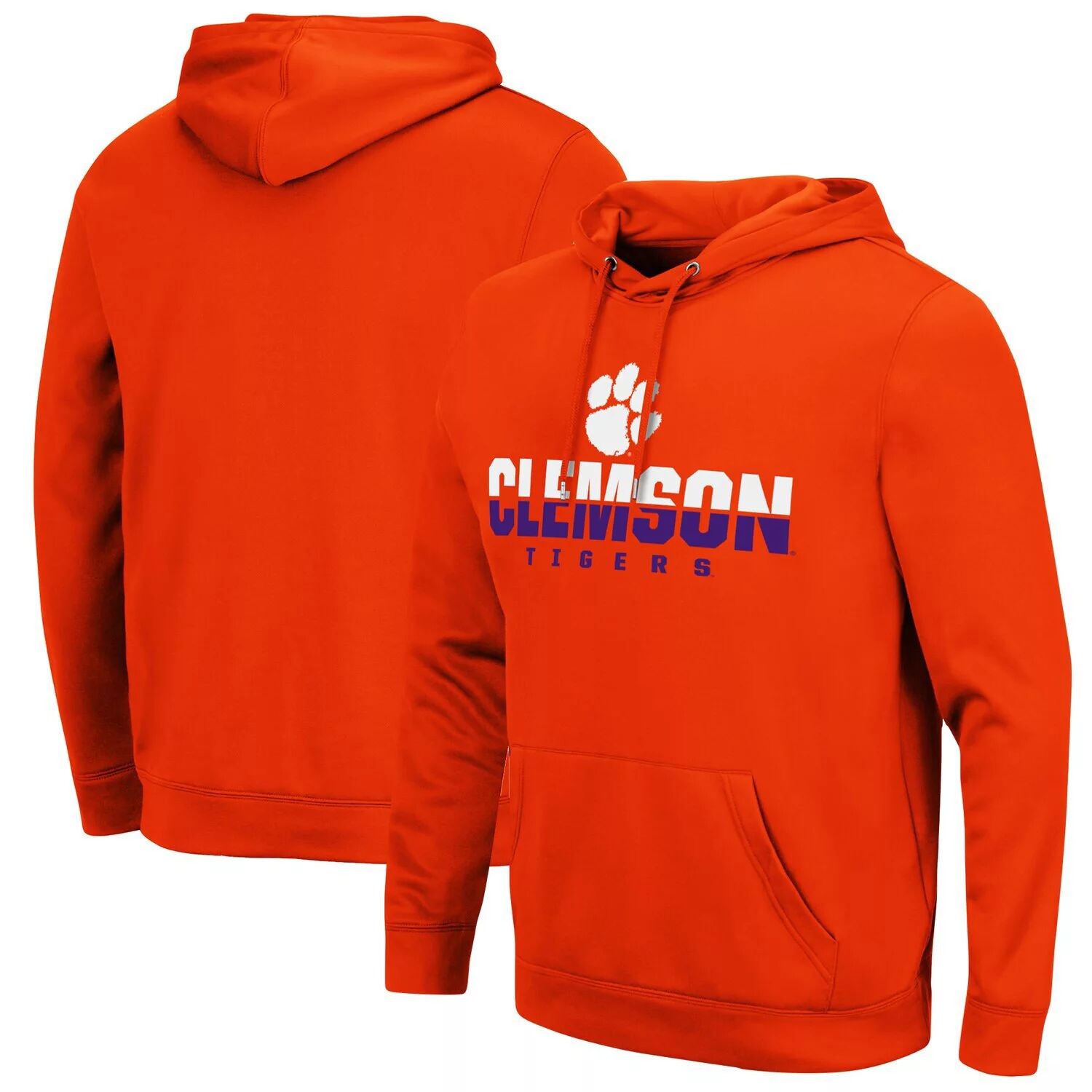 

Мужской оранжевый пуловер с капюшоном Clemson Tigers Lantern Colosseum