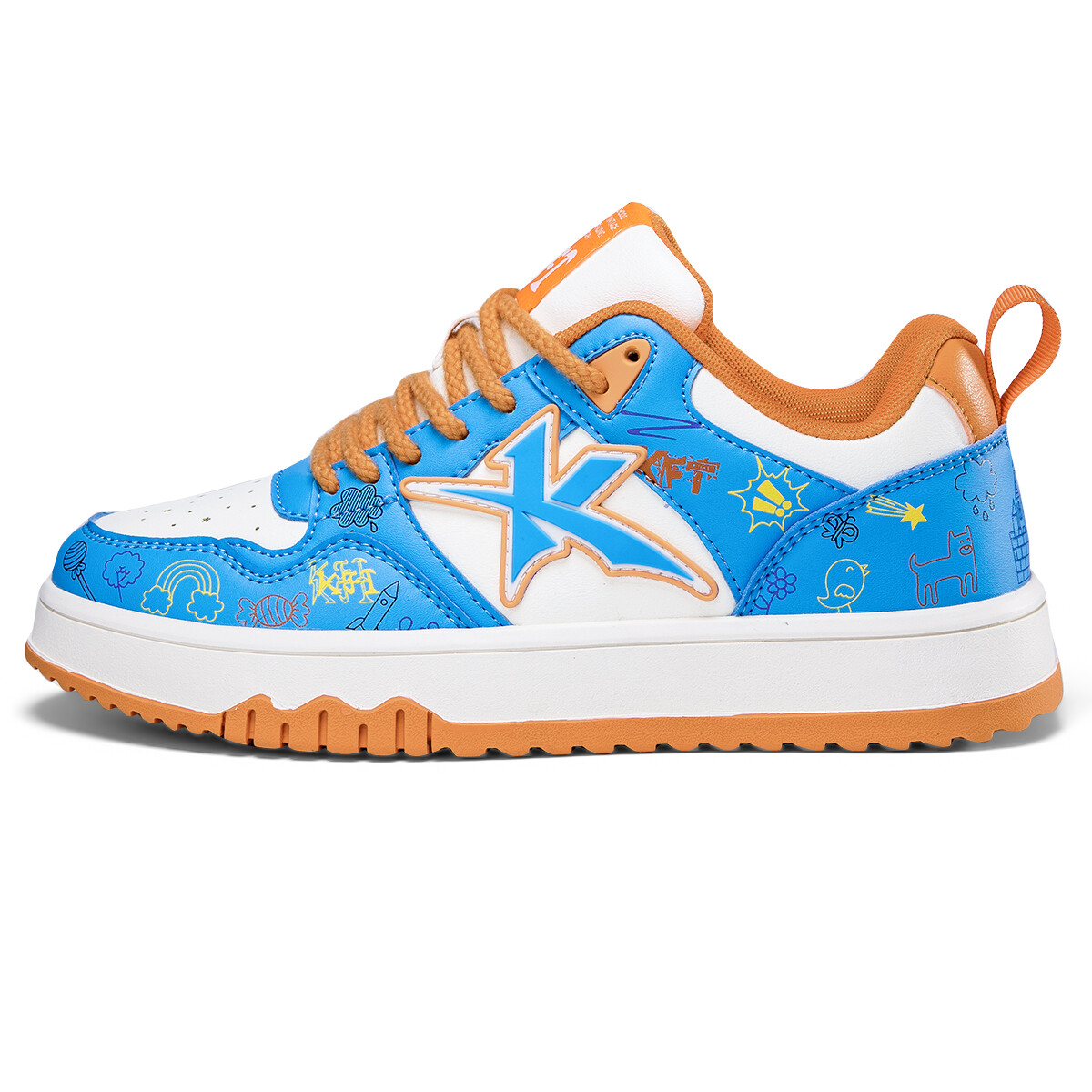 

Кроссовки Foot King/KFT Skateboarding Shoes Unisex Low-top, цвет Street graffiti