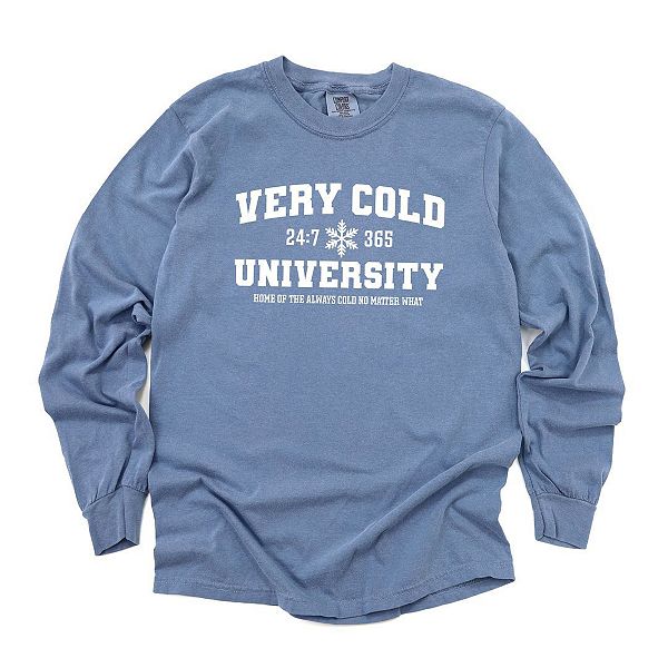 

Очень холодный университетский лонгслив с эффектом garment dyed Simply Sage Market, Blue Jean