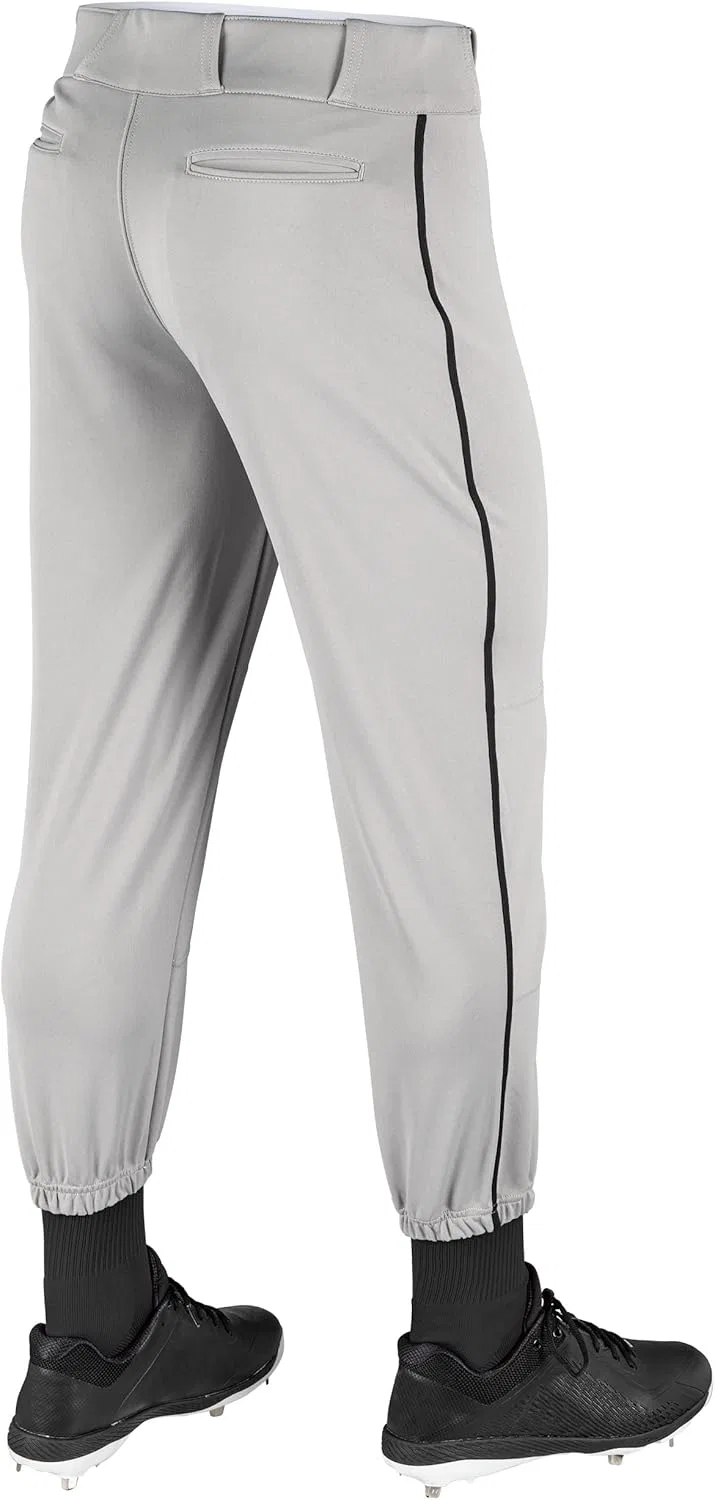 Детские бейсбольные брюки CHAMPRO, традиционный крой, модель Triple Crown Classic, Grey , Black Pin — фото 3