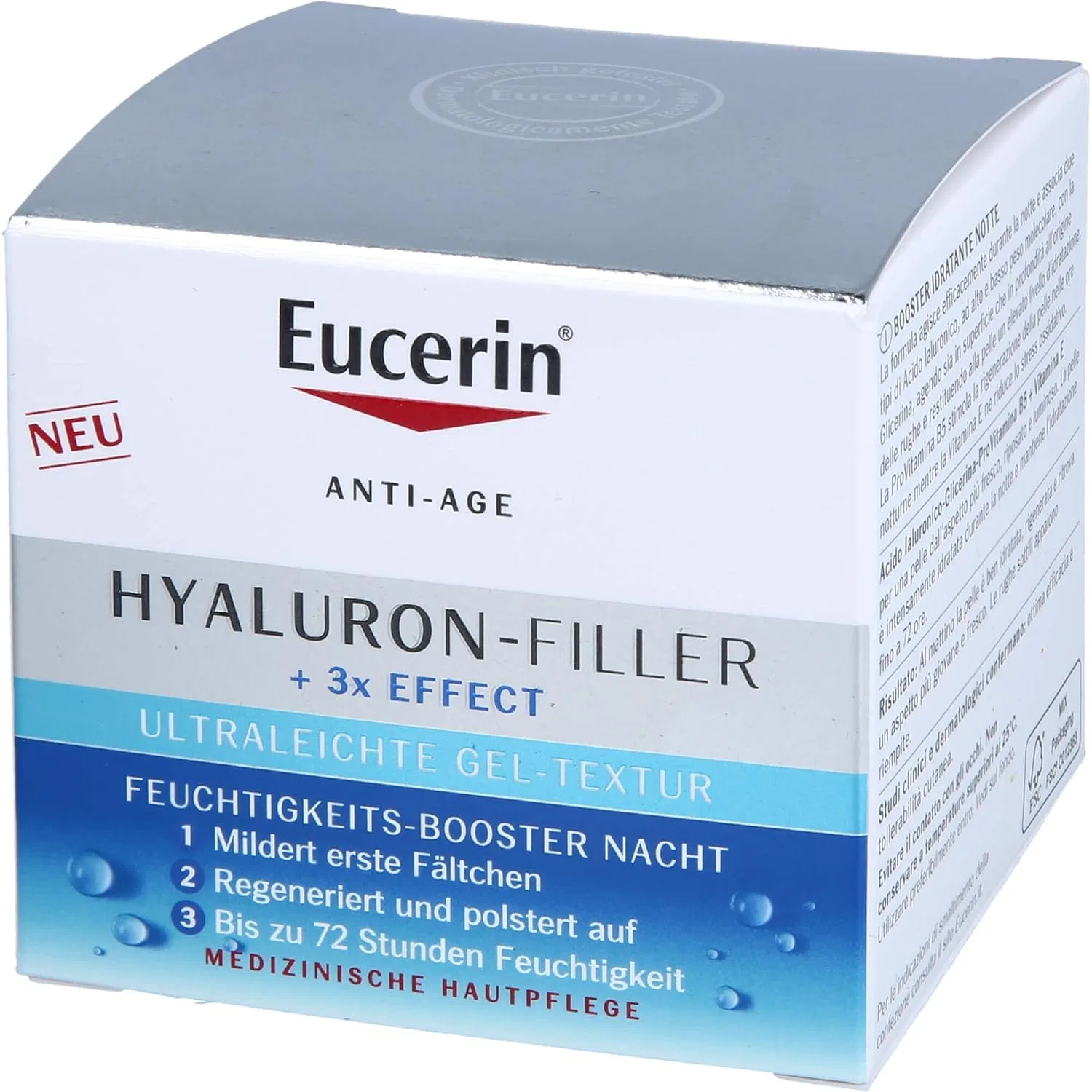 Гель для умывания Eucerin — Ночной гель Hyaluronic Filler + 3x Effect Hydra Night Gel, 50 мл — фото 4