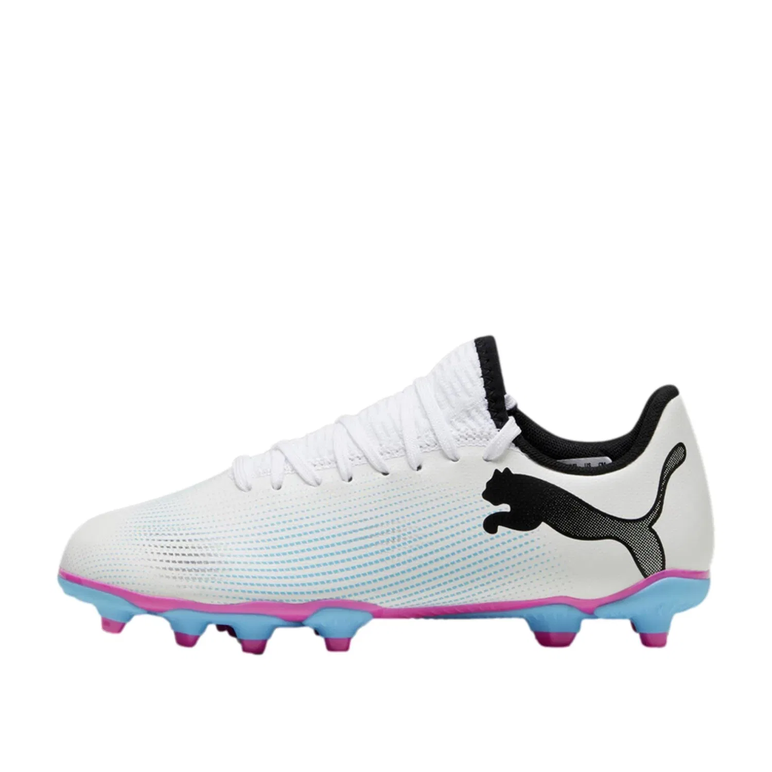 Детские кроссовки Puma Future 7 Play FG/AG Puma Black/Puma White/Poison Pink 107734-01