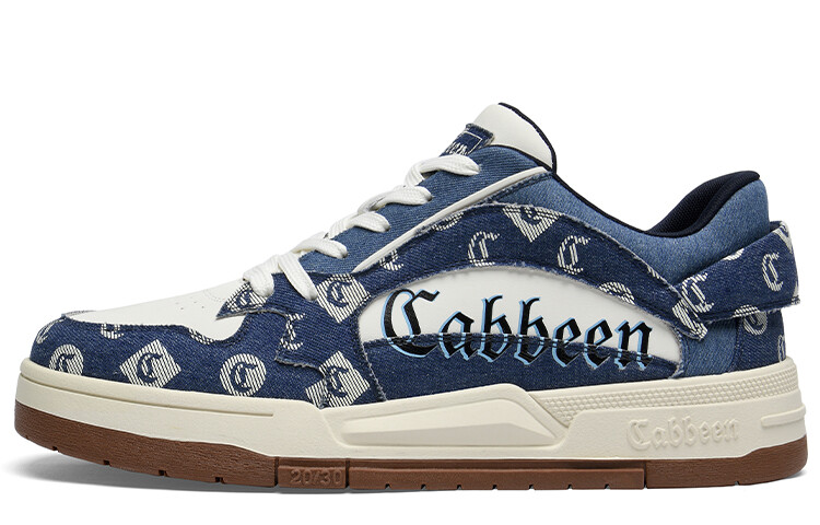 

Кроссовки Cabbeen Skateboarding Shoes Men Low-top, синий/белый