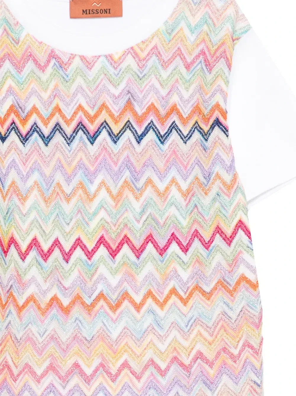 Футболка с узором Missoni Kids, белый — фото 3
